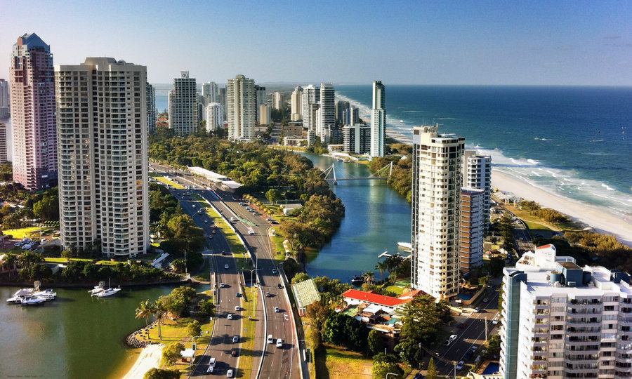 Surfers Paradise from above 01