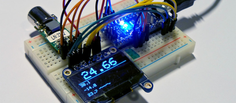 Infrared thermometer OLED display