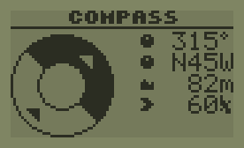 GPS display concept - Compass view